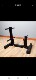 Household bar dumbbell piece storage rack display piece size hole piece storage placement rod room rack fitness piece changer