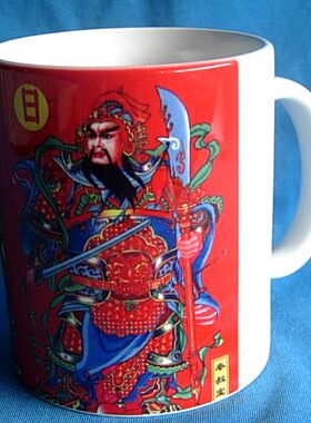 秦琼尉迟恭中国元素风茶杯礼物