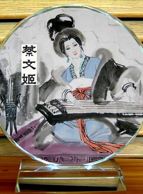 纪念品礼物人偶模型古代水晶摆件