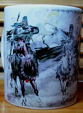 三国蜀汉雄师劲旅水杯纪念品装饰杯子摆设马超黄忠摆件收藏品茶杯