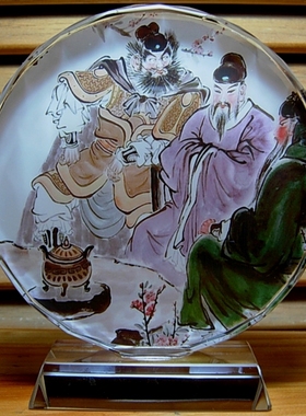 刘关张纪念品桃园结义关羽张飞摆设三国演义礼品周边礼物模型摆件