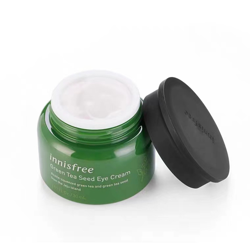 innisfree/悦诗风吟绿茶籽眼霜保湿滋润滚珠按摩改善黑眼圈小细纹