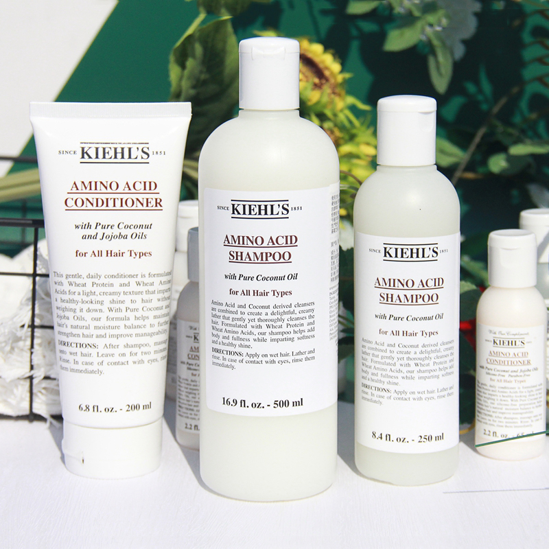 kiehls科颜氏氨基椰香洗发啫喱250ml/500ml洗发水 氨基酸温和滋养