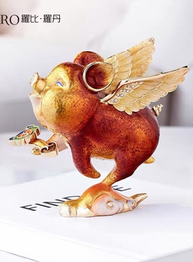 创意礼盒装摆件珐琅彩诸事如意