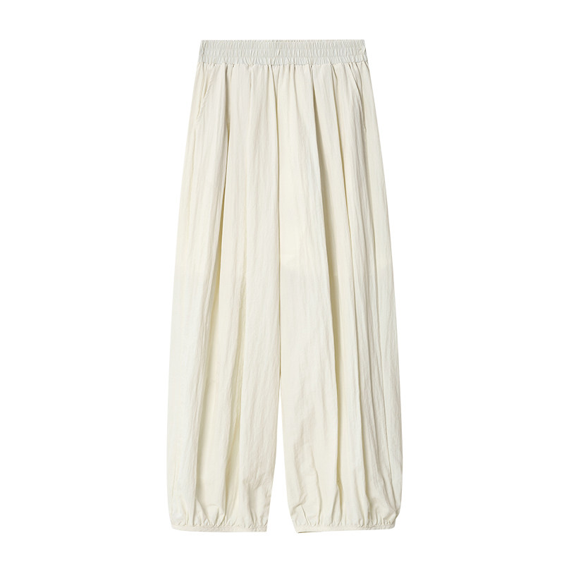 冰丝棉麻灯笼裤女夏季薄款宽松慵懒阔腿裤显瘦休闲裤子运动九分裤,淘宝优惠券,粉丝福利购,淘宝优惠卷