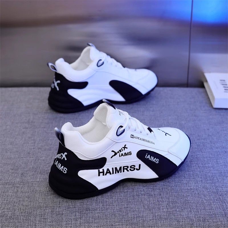 真皮防臭男女2025春秋夏季新款防滑老爹鞋皮蓬休闲运动男女增高鞋,淘宝优惠券,粉丝福利购,淘宝优惠卷