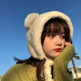 Японская милая бархатная брендовая зимняя шапка, с медвежатами, в корейском стиле, популярно в интернете