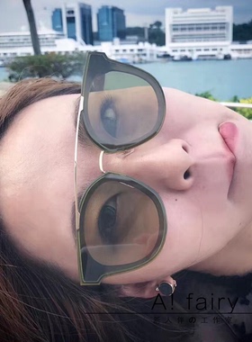 显瘦眼睛太阳镜方禾齐同款