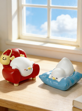 卡通动物树脂桌面摆件吉祥物