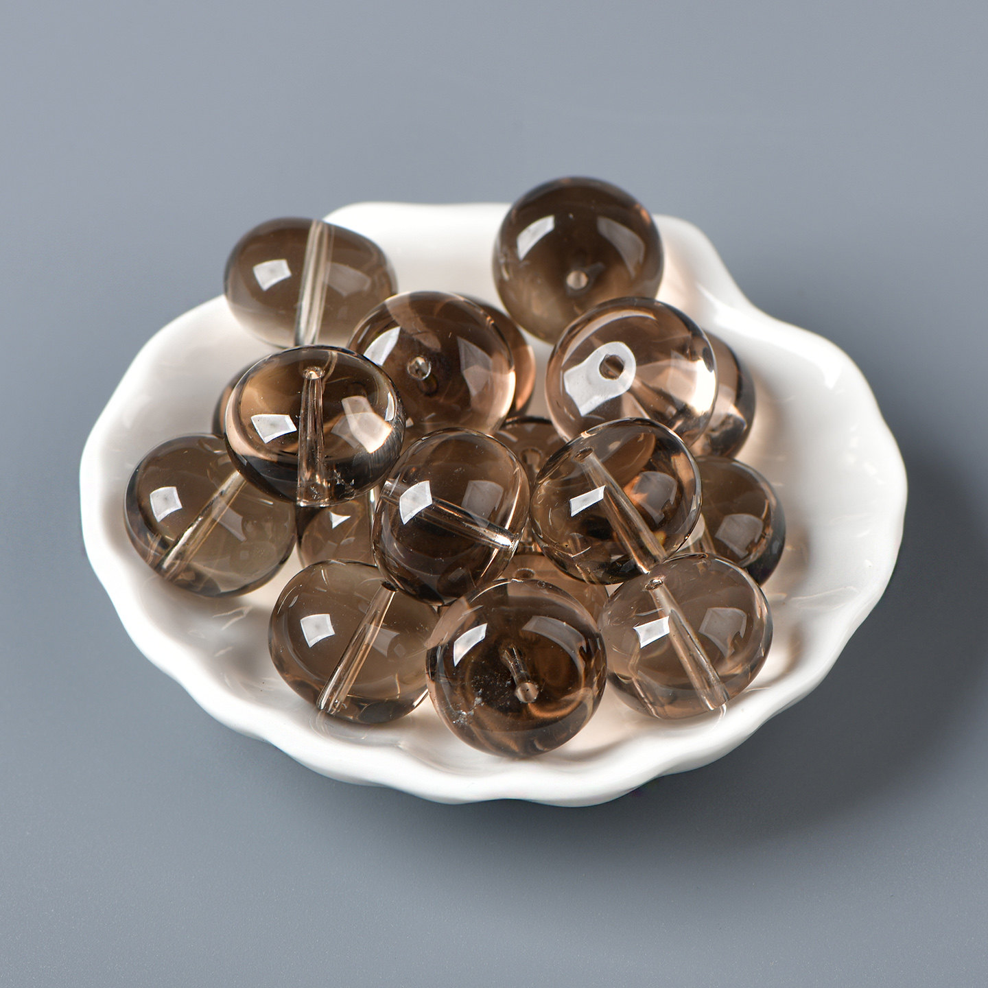 天然水晶茶晶鼓珠散珠子diy手工饰品手串项链配件材料串珠盘珠手,淘宝优惠券,粉丝福利购,淘宝优惠卷