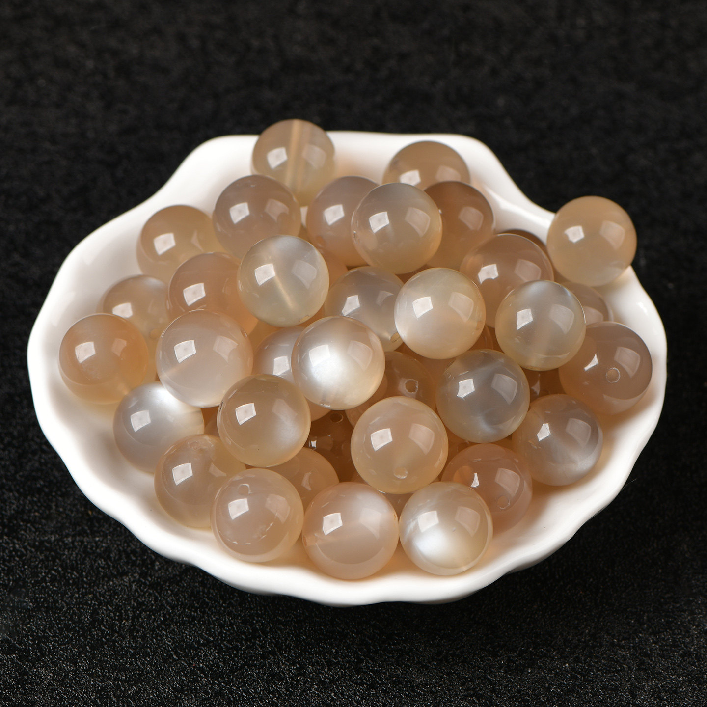 天然水晶奶茶月光石散珠子diy串珠配珠手串项链水晶手串配饰单珠,淘宝优惠券,粉丝福利购,淘宝优惠卷