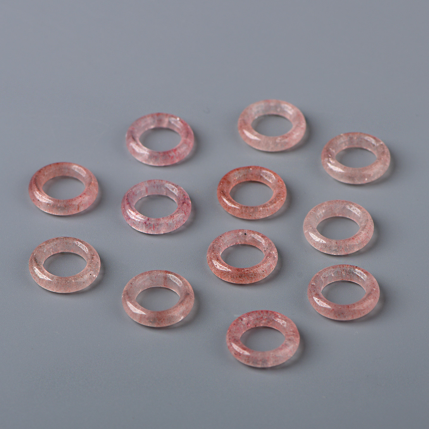 天然水晶白体草莓晶跑环吊坠DIY手工饰品配饰串珠手串项链高品,淘宝优惠券,粉丝福利购,淘宝优惠卷