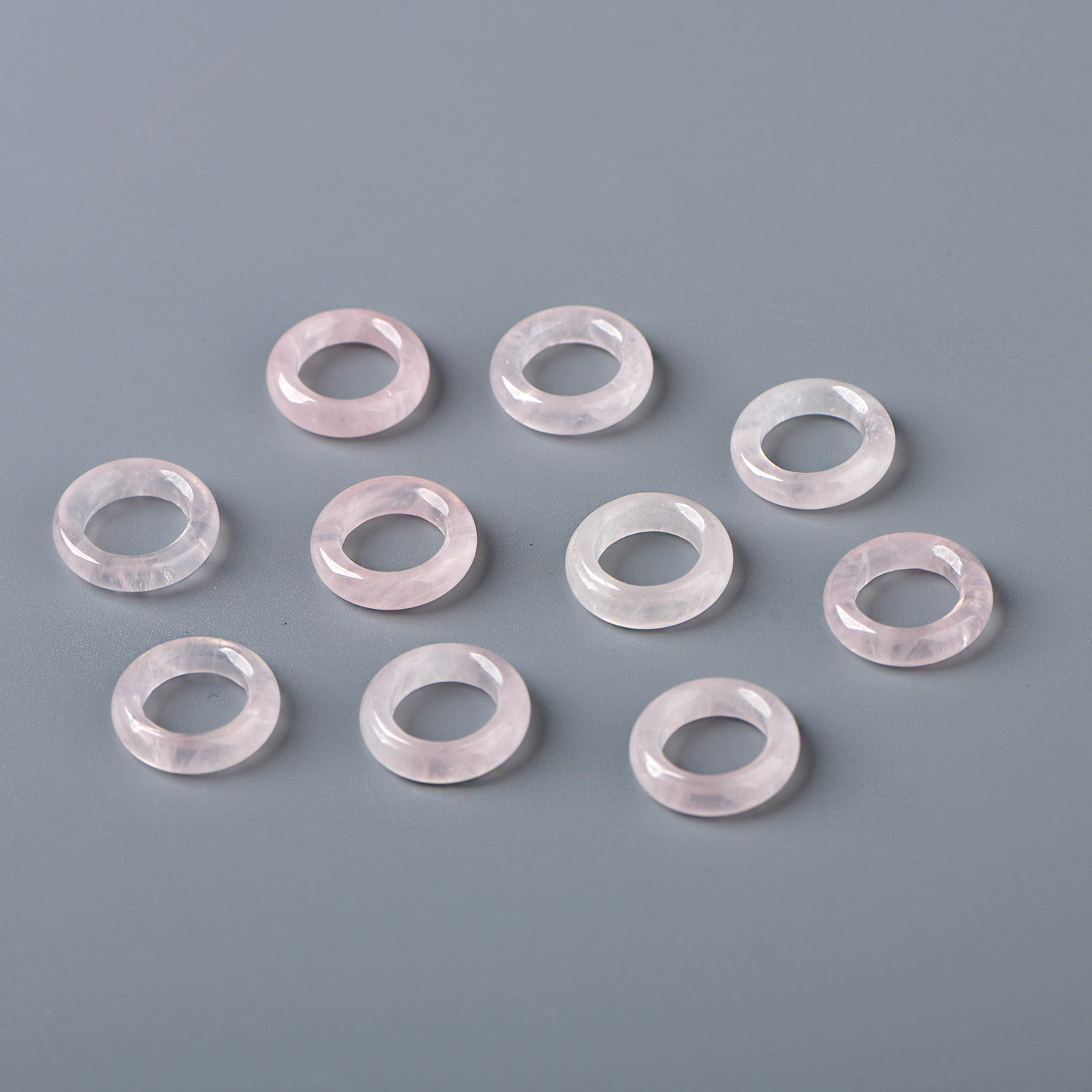 天然水晶粉水晶跑环吊坠DIY手工饰品配饰串珠雕刻珠手串项链高品,淘宝优惠券,粉丝福利购,淘宝优惠卷