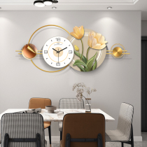 Hanging Clock Living Room 2023 New Creative Home Fashion Watches Brief Modern Atmospheric Clock Table Hanging Table Muted