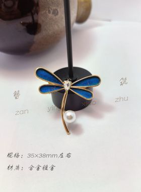 孔雀胸针胸针仿点翠百搭