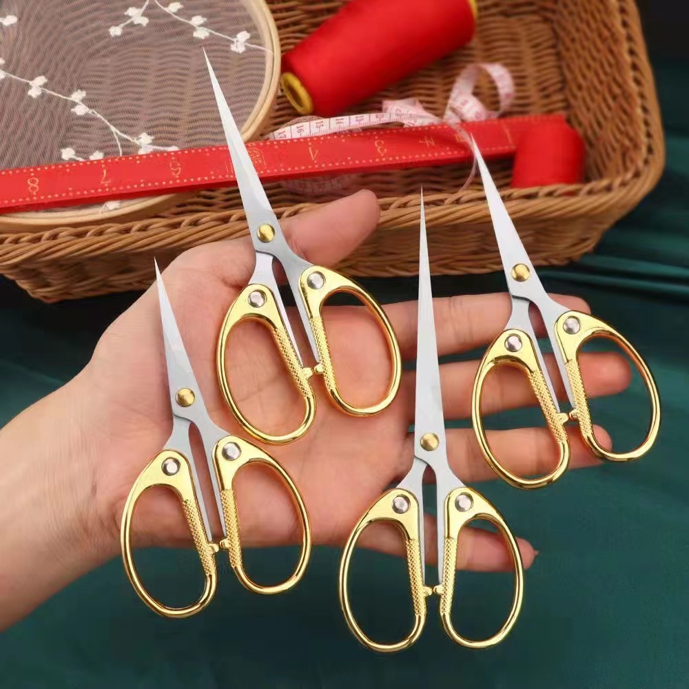 剪刀家用办公合金文具不锈钢小剪子剪线头剪刀手工学生剪纸专用 - 图0