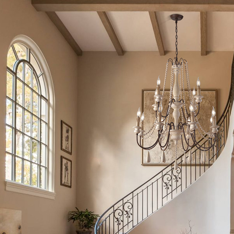 美式乡村复古木艺餐厅灯饰创意法式卧室铁艺客厅会所复古吊灯,淘宝优惠券,粉丝福利购,淘宝优惠卷