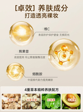 素颜霜裸妆懒人霜保湿补水学生党脸部隔离遮瑕自然提亮肤色三合一
