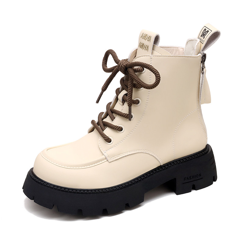 马丁靴女厚底2025年秋冬新款英伦风增高显瘦软底短靴防滑加绒棉靴,淘宝优惠券,粉丝福利购,淘宝优惠卷