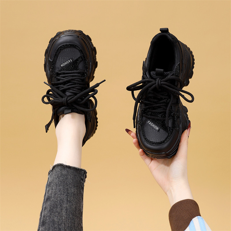 厚底老爹鞋女2025年秋冬新款增高百搭轻便休闲鞋加绒学院风运动鞋,淘宝优惠券,粉丝福利购,淘宝优惠卷