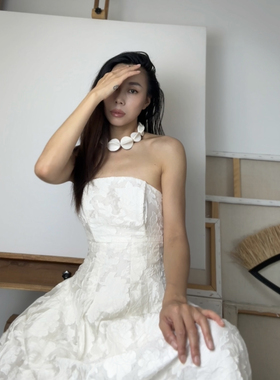 Qushu Jewellery 纯手工项链定制链接白色部落风小众设计感大项链