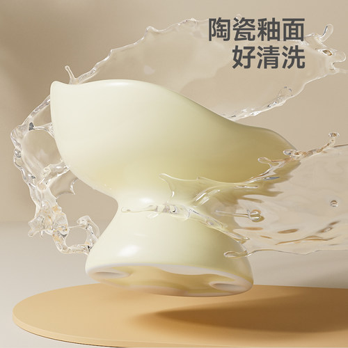 猫碗陶瓷猫食盆宠物狗盆猫粮碗高脚狗碗防打翻喝水碗宠物饭盆幼猫 - 图3