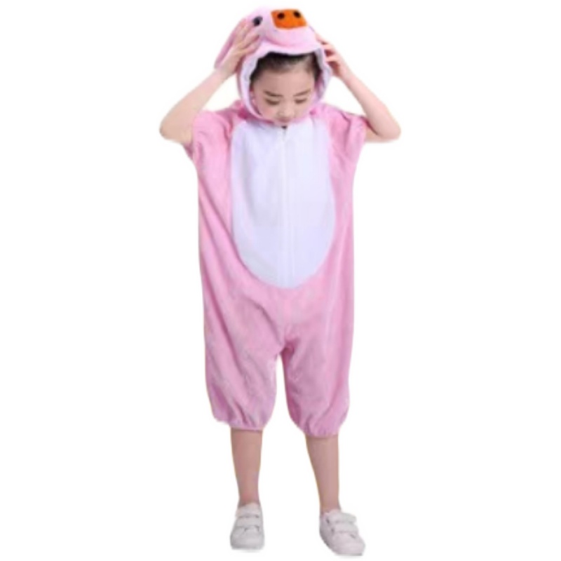 新款六一儿童动物演出服三只小猪表演服卡通造型服快乐小猪舞蹈服