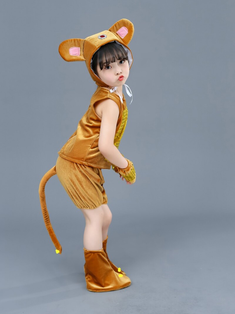 新款儿童金丝猴演出服小猴子动物服幼儿小猴子表演服孙悟空舞蹈服