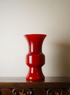 十境国风吹制桌面琉璃花器新中式