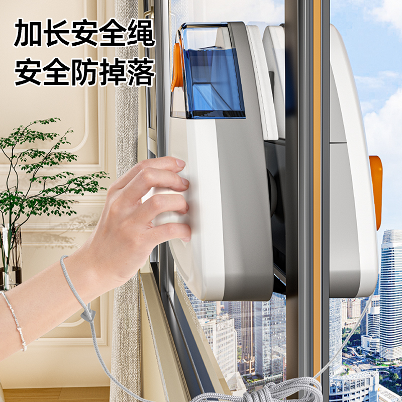 擦玻璃器家用2024新款双层双面擦窗户神器高楼清洁清洗工具刷刮搽
