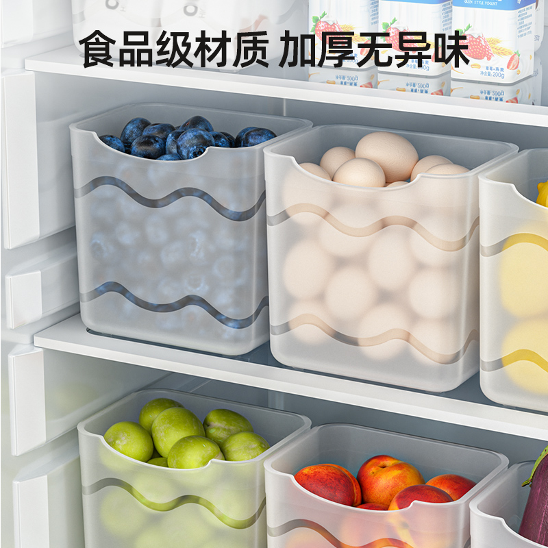 冰箱侧门收纳盒侧面储物门上分装整理神器内侧保鲜食品级盒子厨房