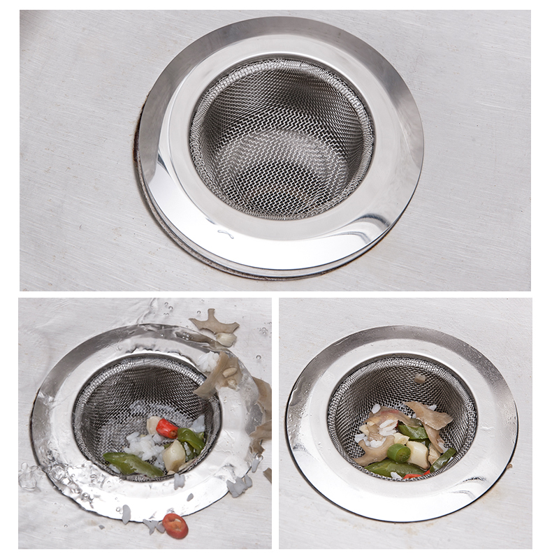 益伟家居旗舰店下水道厨房神器水槽垃圾不锈钢过滤网洗菜盆水池洗碗提笼地漏防堵3