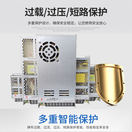 创联电源220V转24V12V5V直流变压器LED显示屏电源5v40a超薄变压器 - 图0