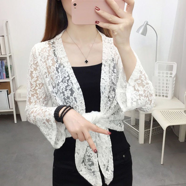 Shawl Sun Protection Clothing Loose Cardigan ການເດີນທາງແບບງ່າຍດາຍ