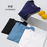 Хлопковая дышащая базовая приятная телу майка, облегающий крой