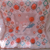 Weaving Summer Time Flowers Fields Rabbit Handmade Blanket Finished Sofa Blanket Afternoon Nap Blanket Baby Blanket Gift Custom Overweight Work