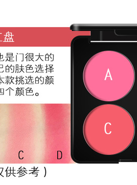 玫红色彩妆盘阴影组合舞台修容粉