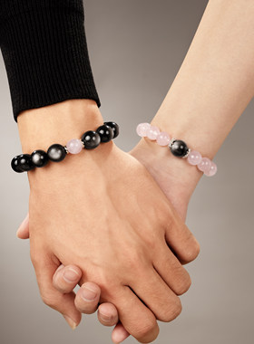 【纯银|天然水晶】情侣手串