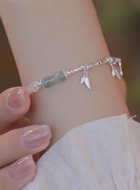 【925银】天山翠竹节手链小众款