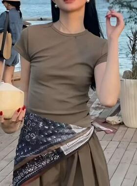 2026春秋新款腰果花印花方巾