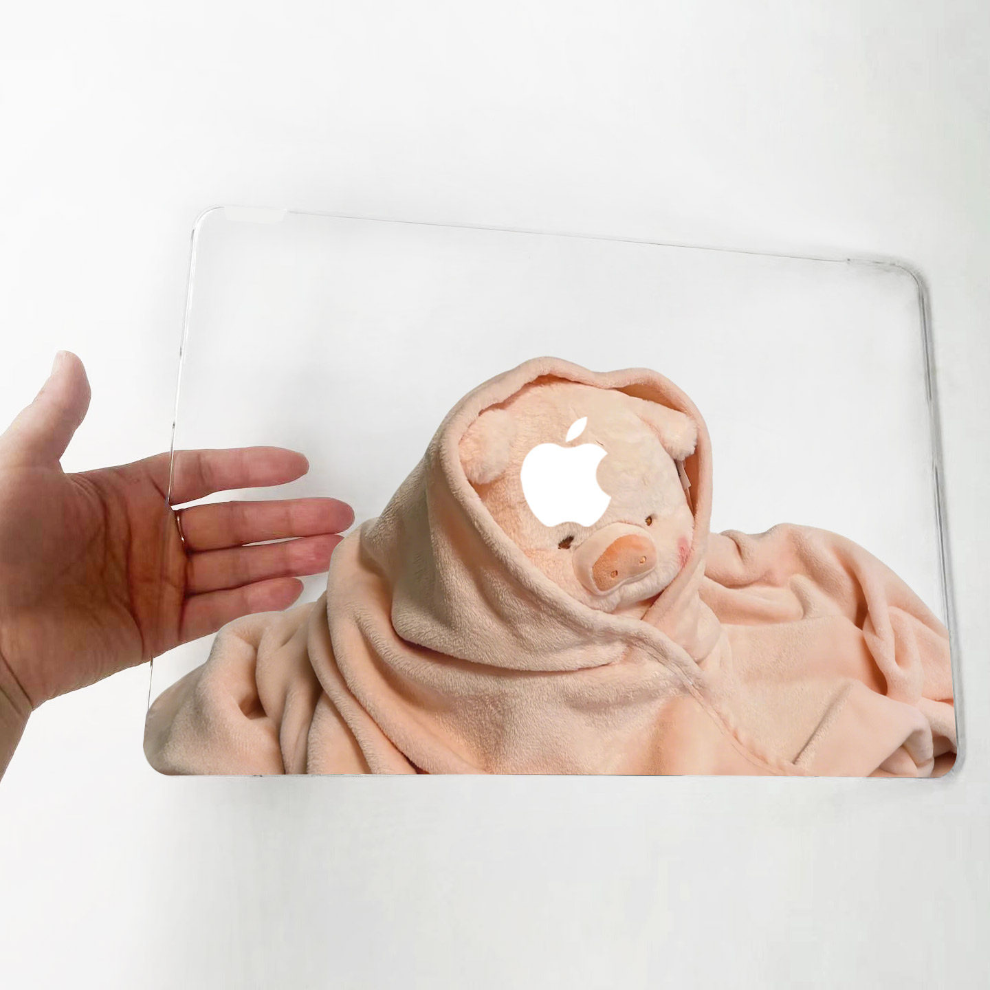 适用25新款Macbook保护壳m3轻软苹果笔记本电脑套air薄16透明水晶m4 pro 13/14/15防摔2338/2442/2681/lulu猪,淘宝优惠券,粉丝福利购,淘宝优惠卷