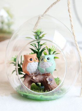 室内微景观龙猫盆栽植物装饰品