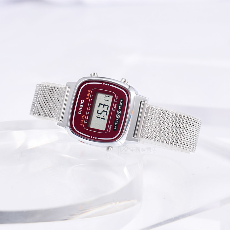 casio小银块复古小方表女休闲手表 卡修手表日韩腕表