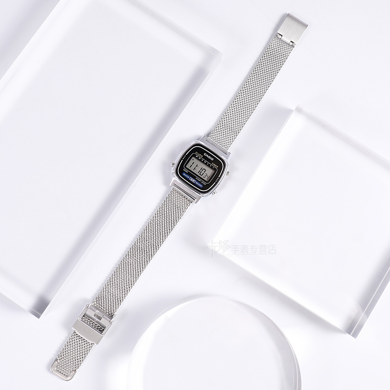 casio小银块复古小方表女休闲手表 卡修手表日韩腕表