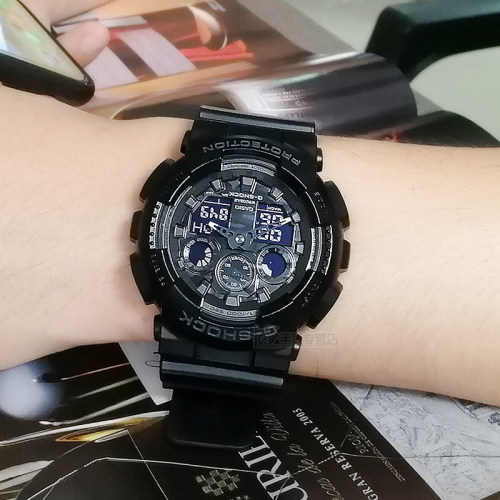 潮流运动男士手表男casio卡西欧g-shock拆弹专家防水ga-100cf-1a - 图1