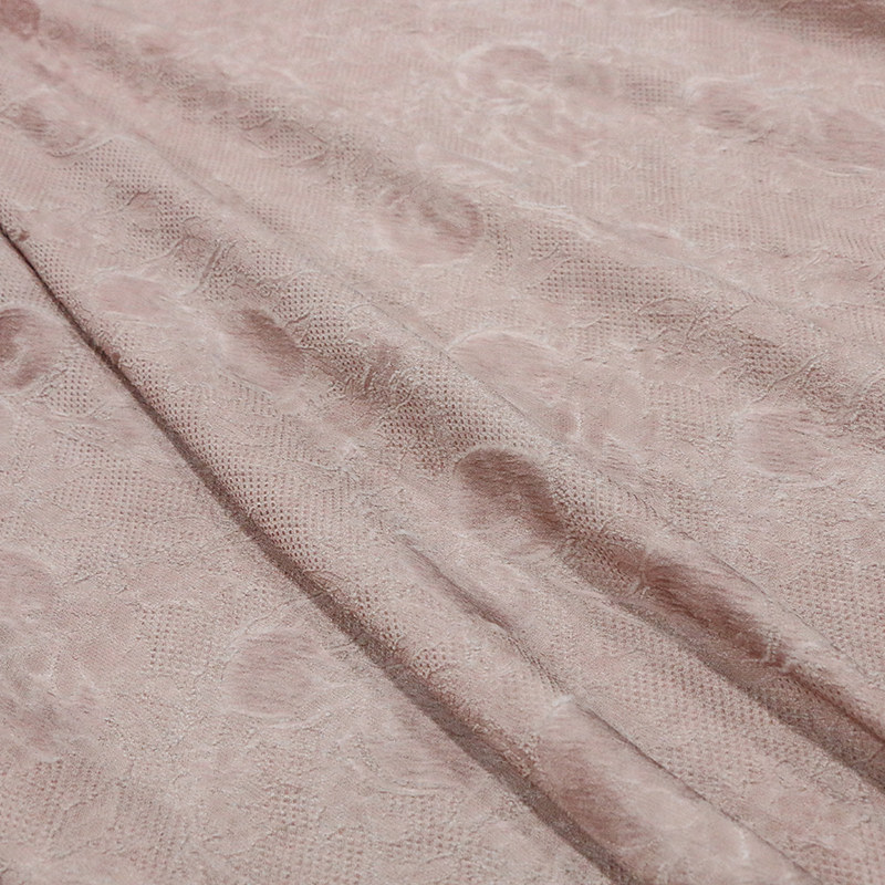 做旧文艺风丝粘羊毛混纺提花绸脏染制作真丝面料小众设计服装面料,淘宝优惠券,粉丝福利购,淘宝优惠卷