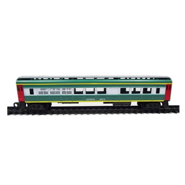 Large simulated electric toy track carriage green