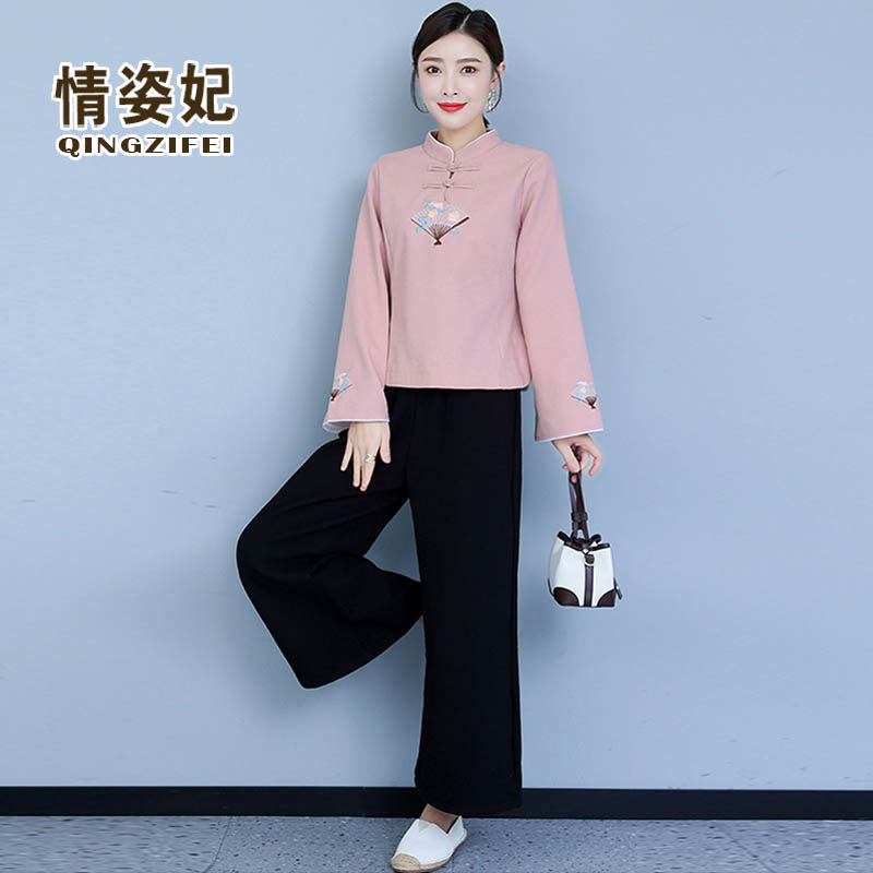 民国复古女装居士服中医馆女技师服 情姿妃上衣