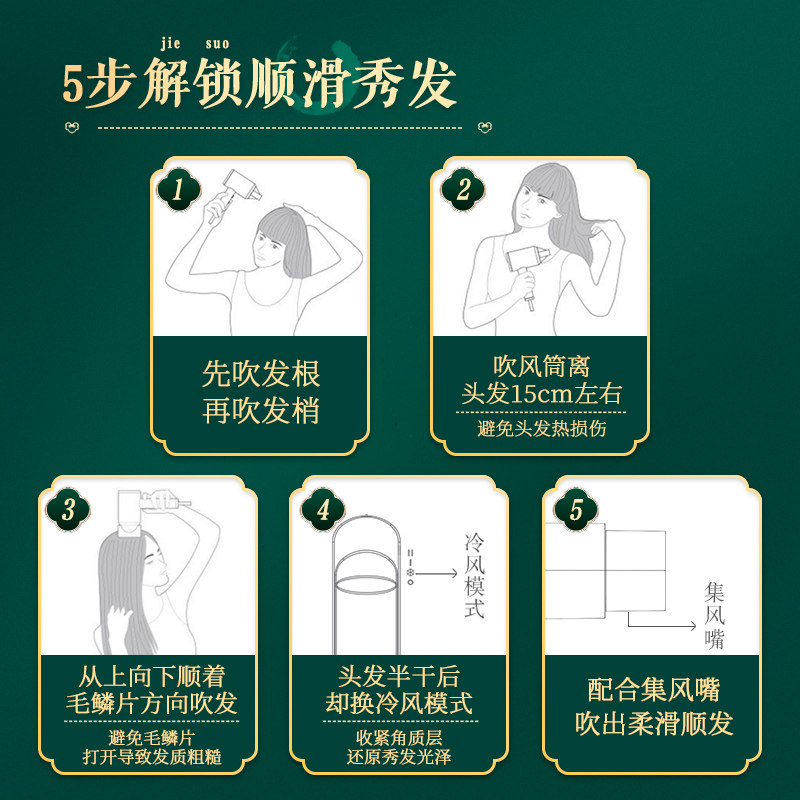 海尔家用负离子护发电吹风机 海尔生活家电电吹风
