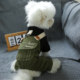 Pet spring and autumn can pull good friends four-legged overalls